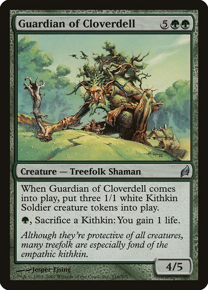 2007 Lorwyn Guardian of Cloverdell #216 uncommon card image