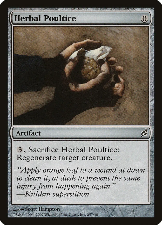 2007 Lorwyn Herbal Poultice common #257 common card image