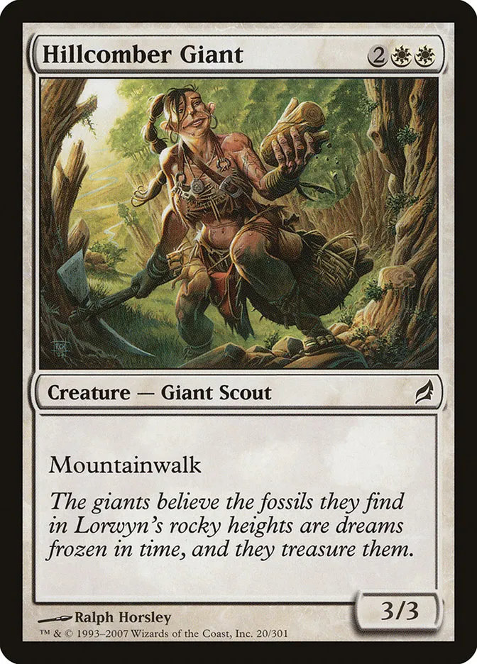 2007 Lorwyn Hillcomber Giant common #20 common card image