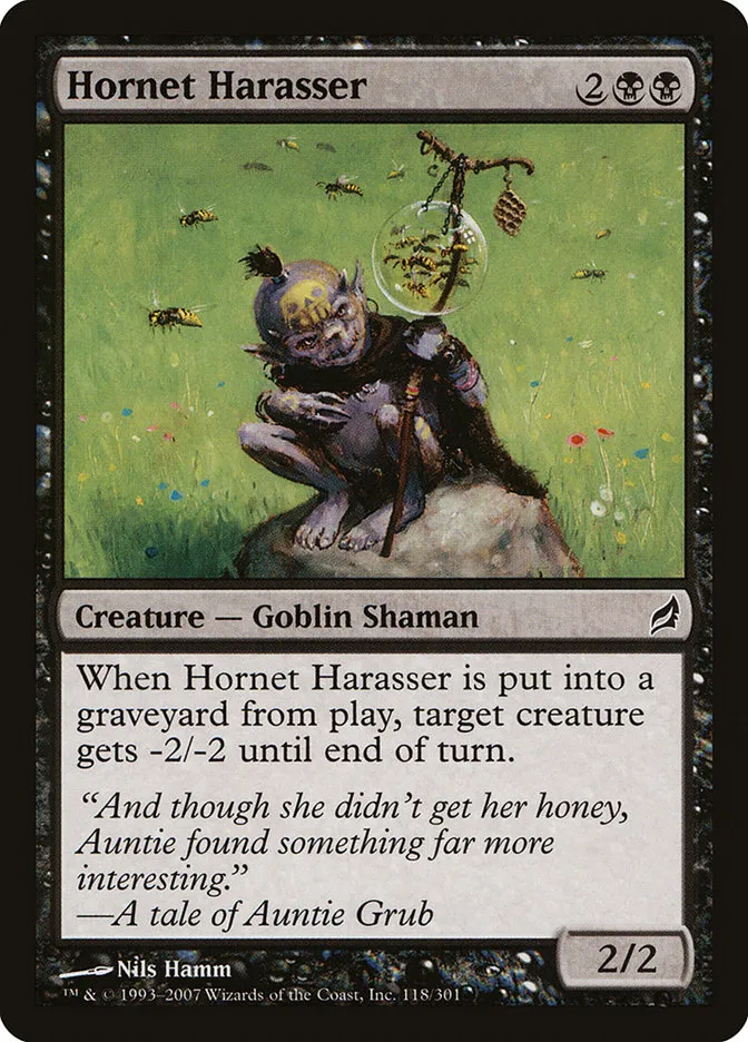 2007 Lorwyn Hornet Harasser common #118 common card image