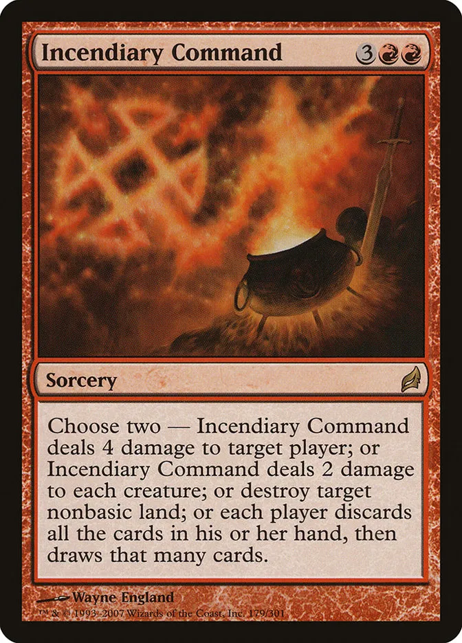 2007 Lorwyn Incendiary Command rare #179 rare card image