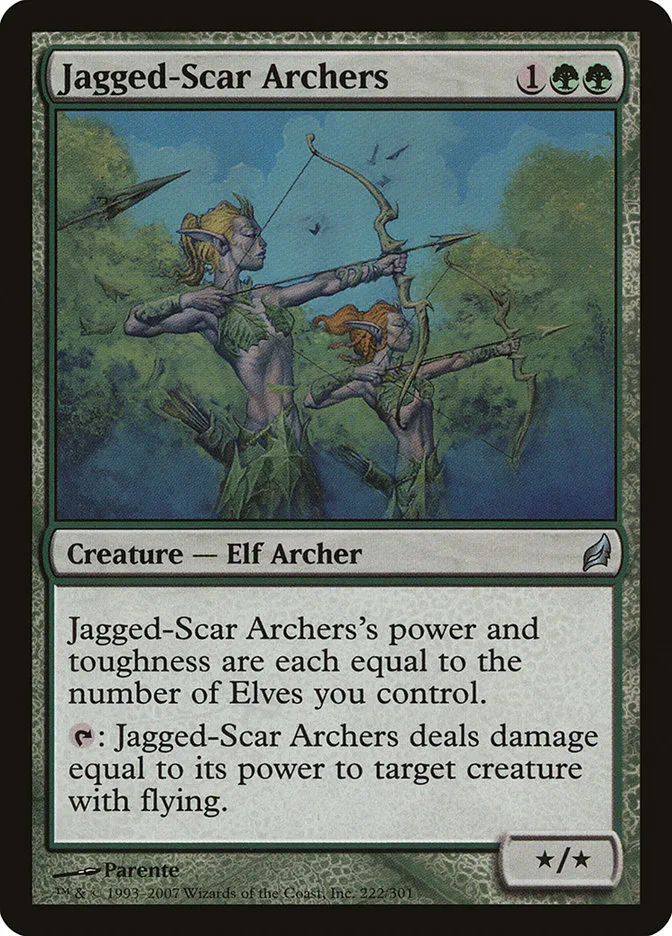 2007 Lorwyn Jagged-Scar Archers #222 uncommon card image