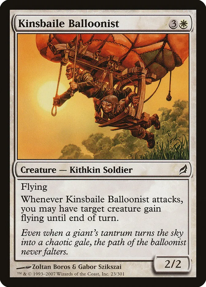 2007 Lorwyn Kinsbaile Balloonist #23 common card image