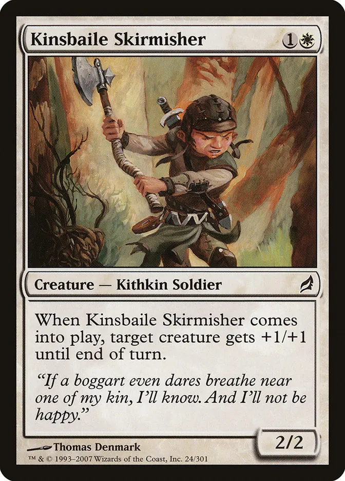 2007 Lorwyn Kinsbaile Skirmisher #24 common card image