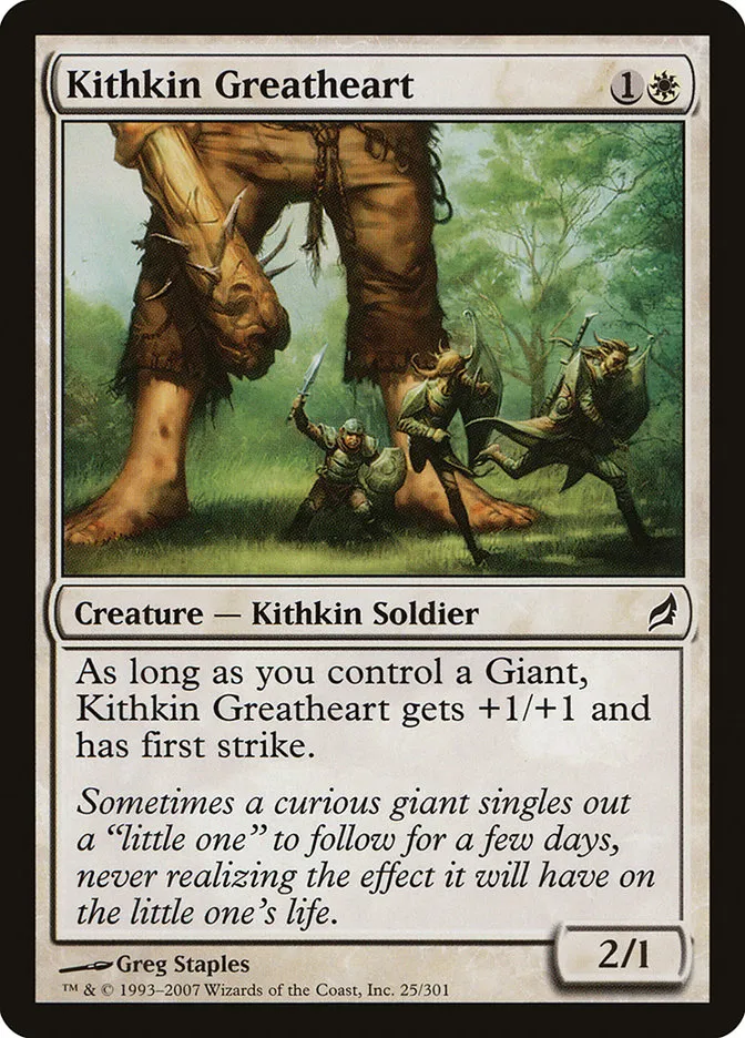 2007 Lorwyn Kithkin Greatheart common #25 common card image