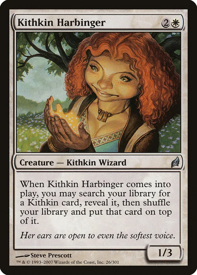 2007 Lorwyn Kithkin Harbinger uncommon #26 uncommon card image