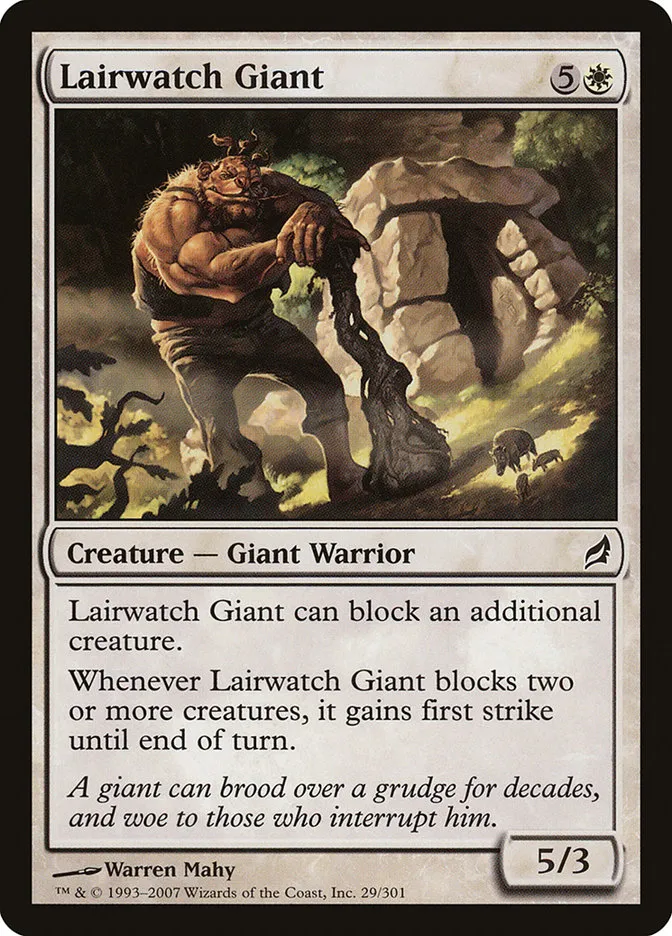 2007 Lorwyn Lairwatch Giant common #29 common card image