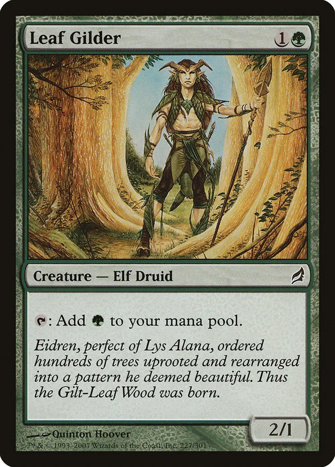 2007 Lorwyn Leaf Gilder common #227 common card image