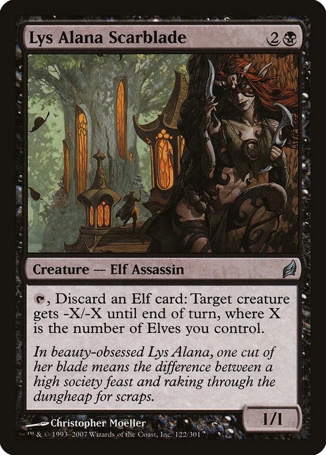 2007 Lorwyn Lys Alana Scarblade #122 uncommon card image
