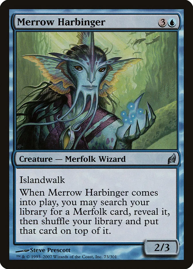 2007 Lorwyn Merrow Harbinger uncommon #73 uncommon card image