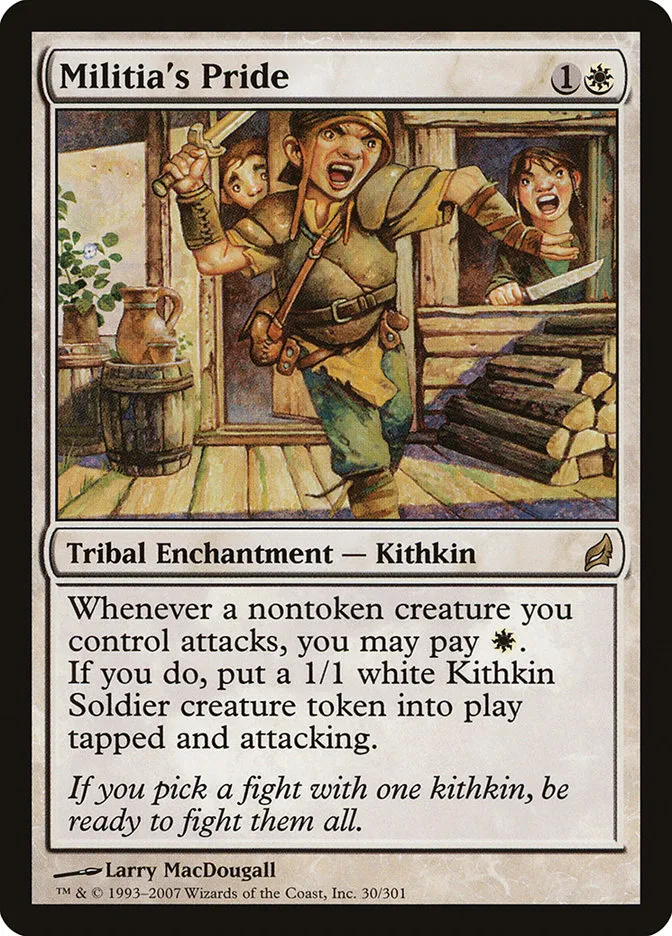 2007 Lorwyn Militia's Pride #30 rare card image