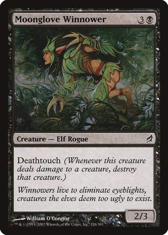 2007 Lorwyn Moonglove Winnower common #126 common card image