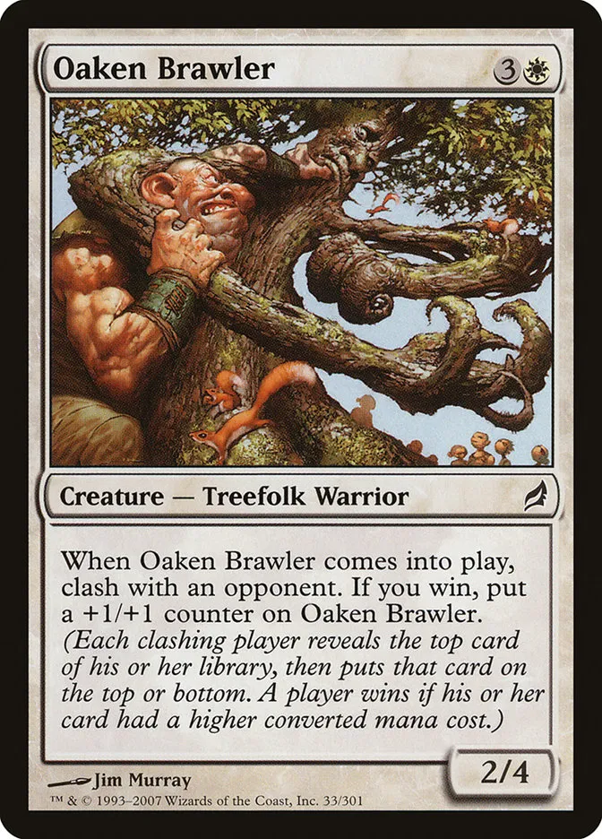 2007 Lorwyn Oaken Brawler common #33 common card image
