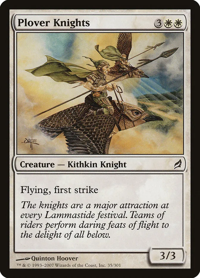 2007 Lorwyn Plover Knights common #35 common card image