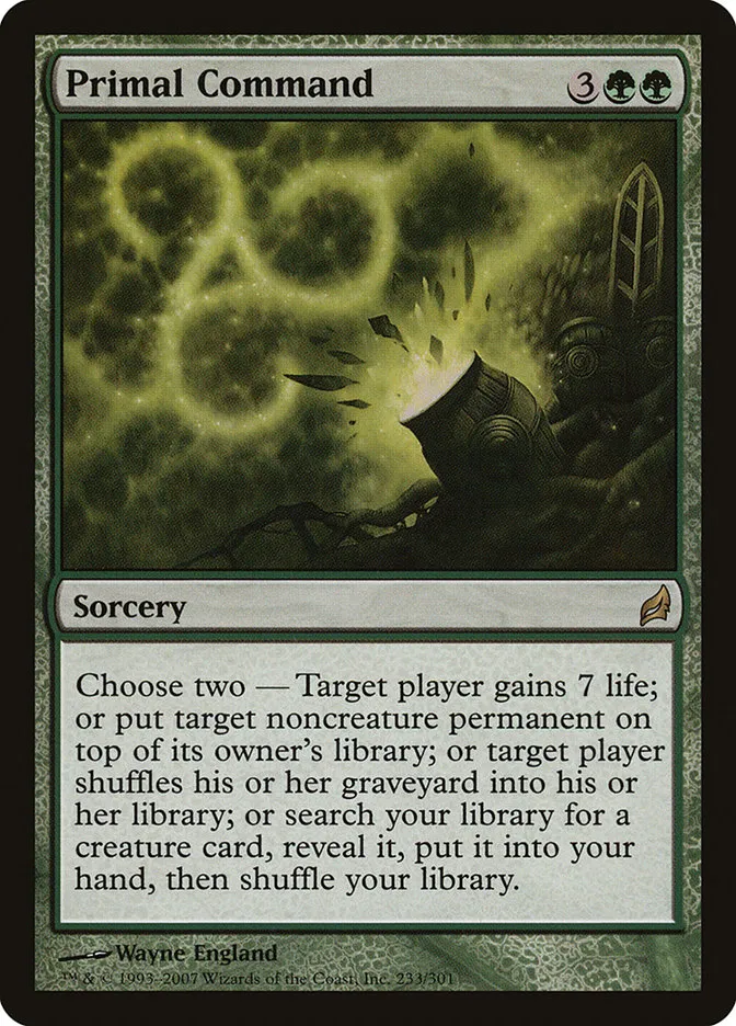 2007 Lorwyn Primal Command rare #233 rare card image