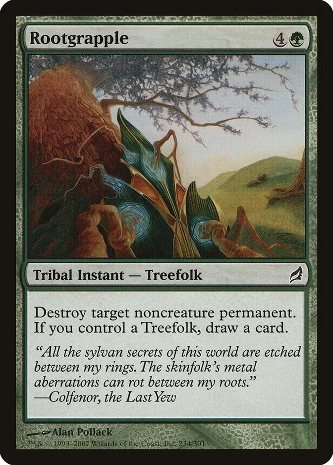 2007 Lorwyn Rootgrapple common #234 common card image