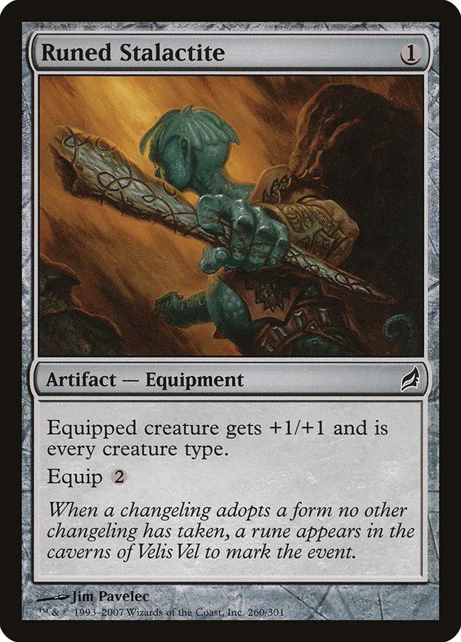 2007 Lorwyn Runed Stalactite common #260 common card image