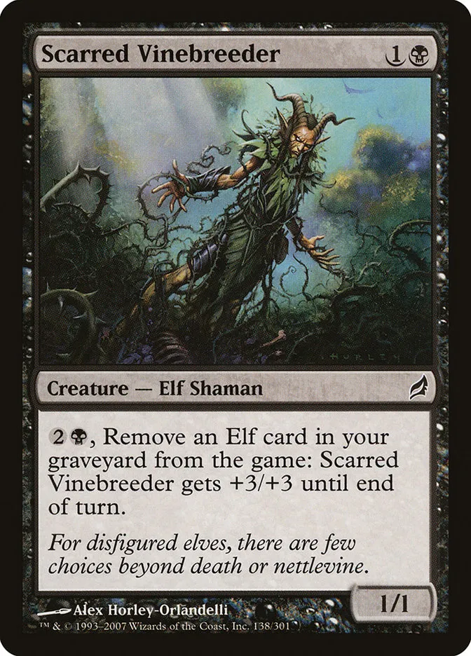 2007 Lorwyn Scarred Vinebreeder common #138 common card image