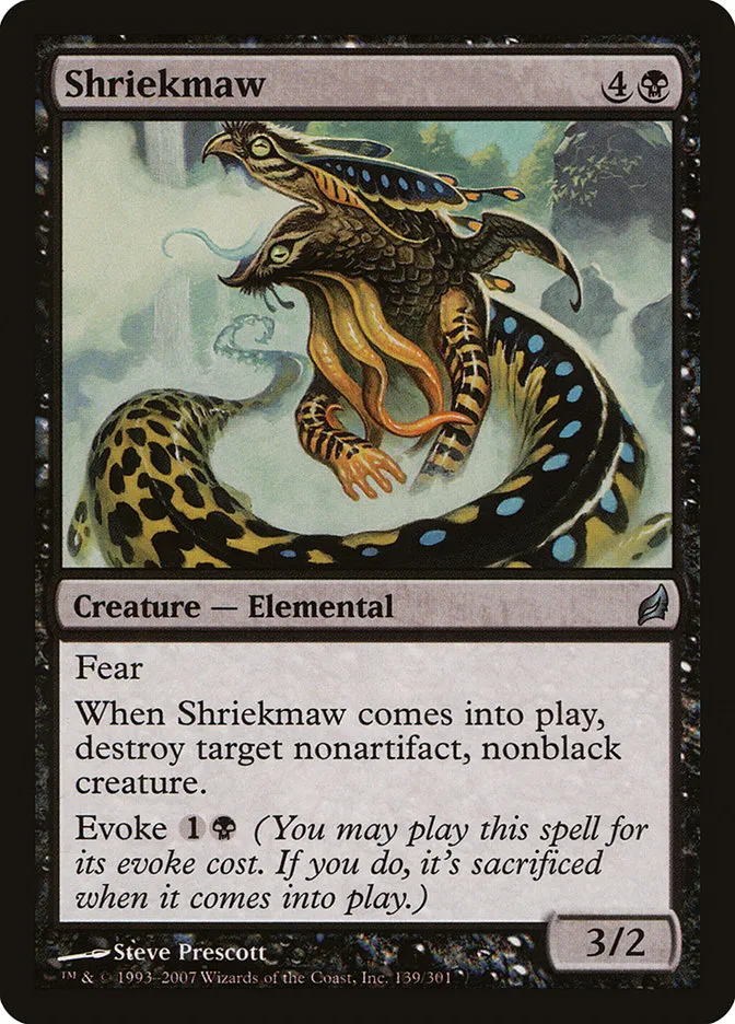 2007 Lorwyn Shriekmaw uncommon #139 uncommon card image