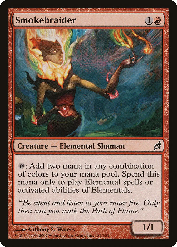 2007 Lorwyn Smokebraider common #189 common card image