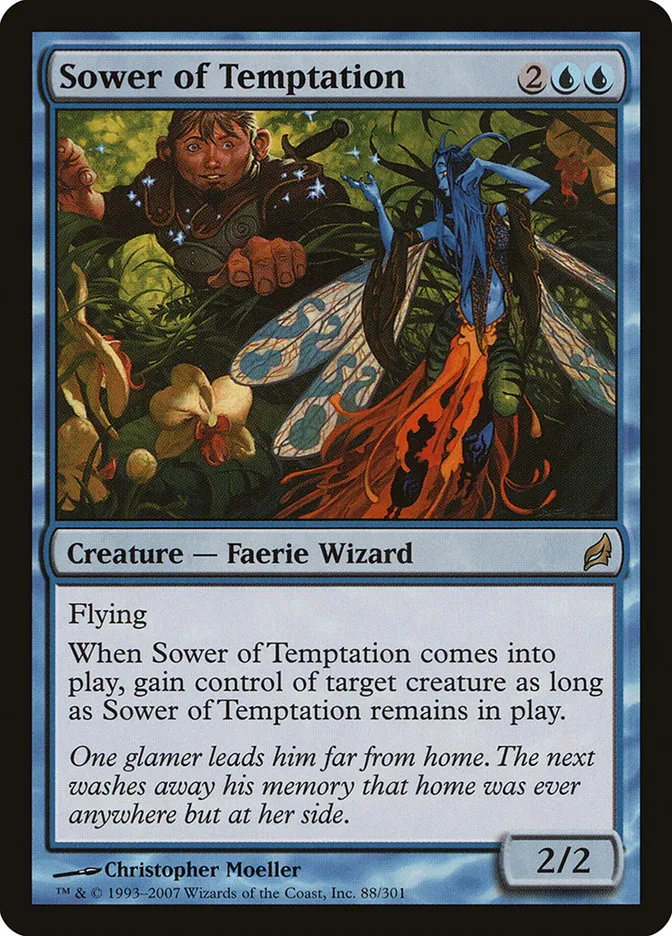 2007 Lorwyn Sower of Temptation #88 rare card image