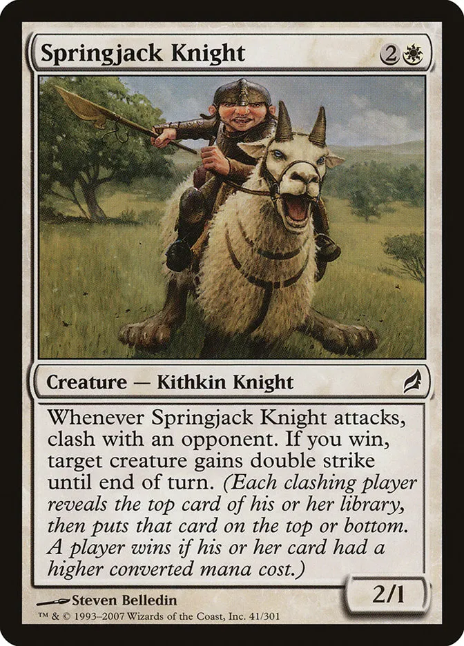 2007 Lorwyn Springjack Knight common #41 common card image