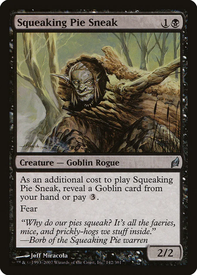2007 Lorwyn Squeaking Pie Sneak uncommon #142 uncommon card image