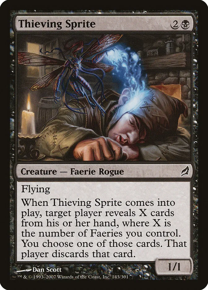 2007 Lorwyn Thieving Sprite common #143 common card image