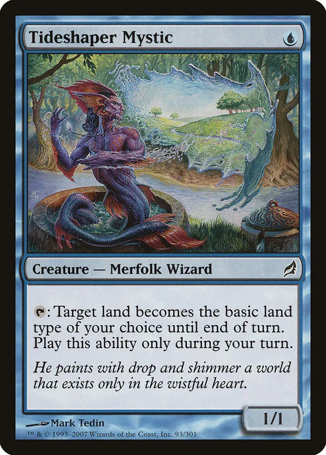 2007 Lorwyn Tideshaper Mystic common #93 common card image