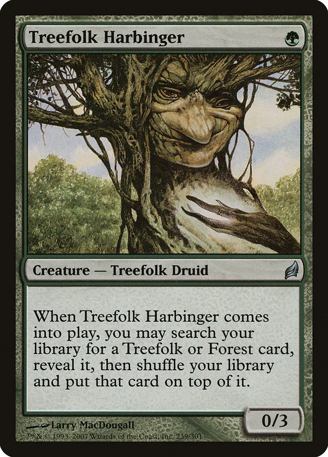 2007 Lorwyn Treefolk Harbinger uncommon #239 uncommon card image