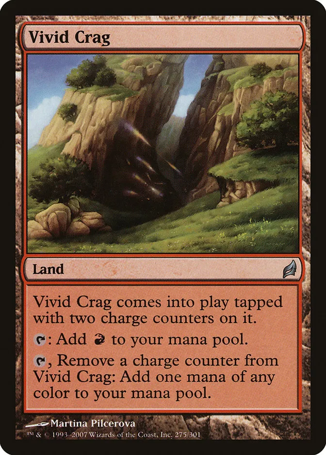 2007 Lorwyn Vivid Crag uncommon #275 uncommon card image
