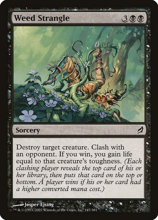 2007 Lorwyn Weed Strangle common #147 common card image