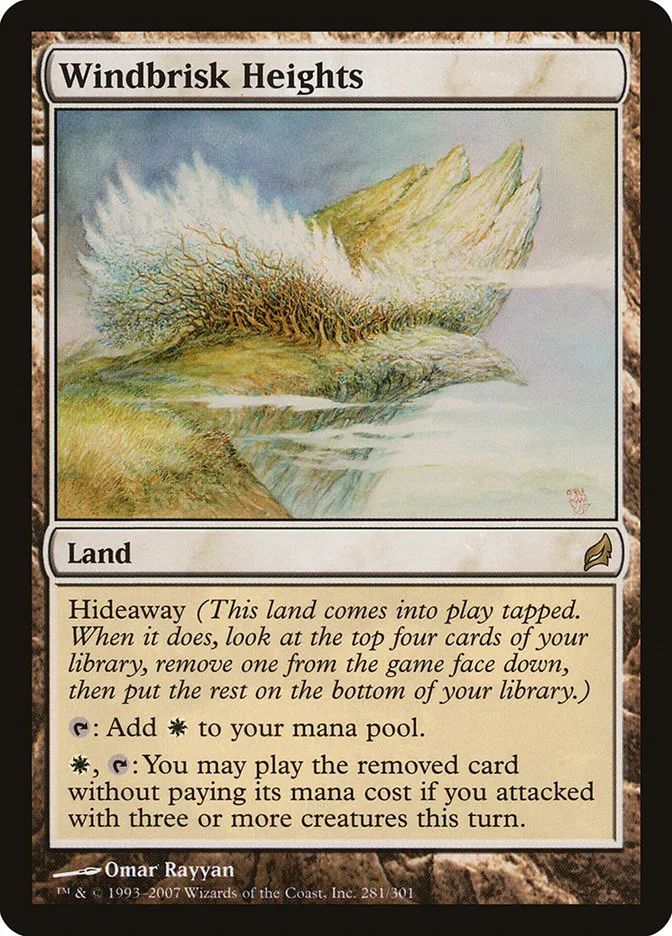 2007 Lorwyn Windbrisk Heights #281 rare card image