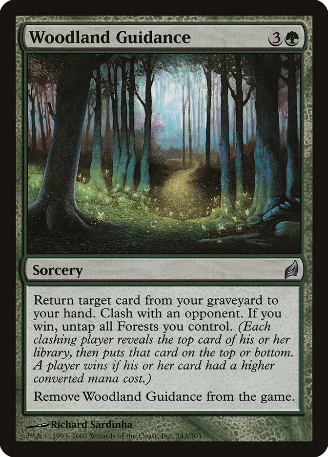 2007 Lorwyn Woodland Guidance #243 uncommon card image