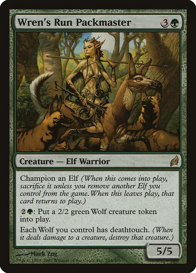 2007 Lorwyn Wren's Run Packmaster rare #244 rare card image