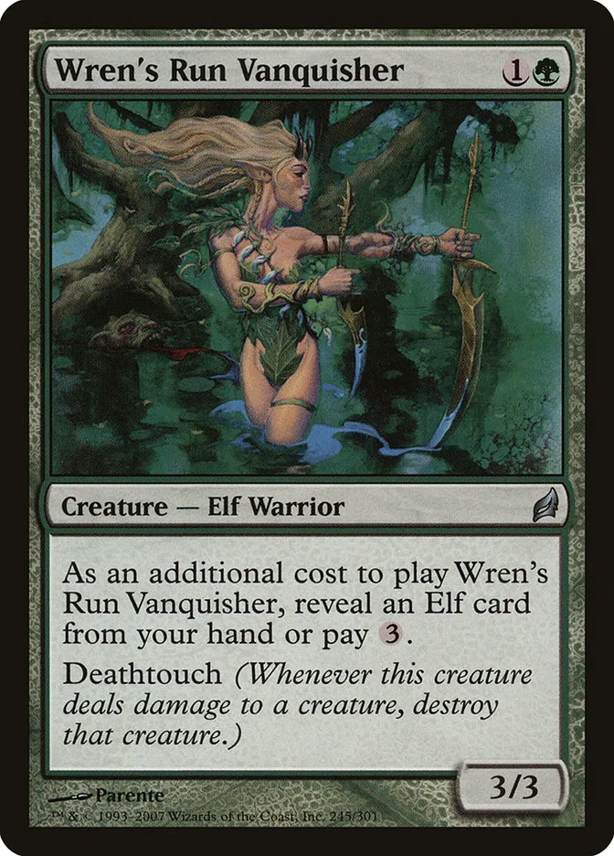 2007 Lorwyn Wren's Run Vanquisher #245 uncommon card image