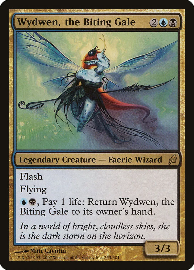 2007 Lorwyn Wydwen, the Biting Gale #253 rare card image