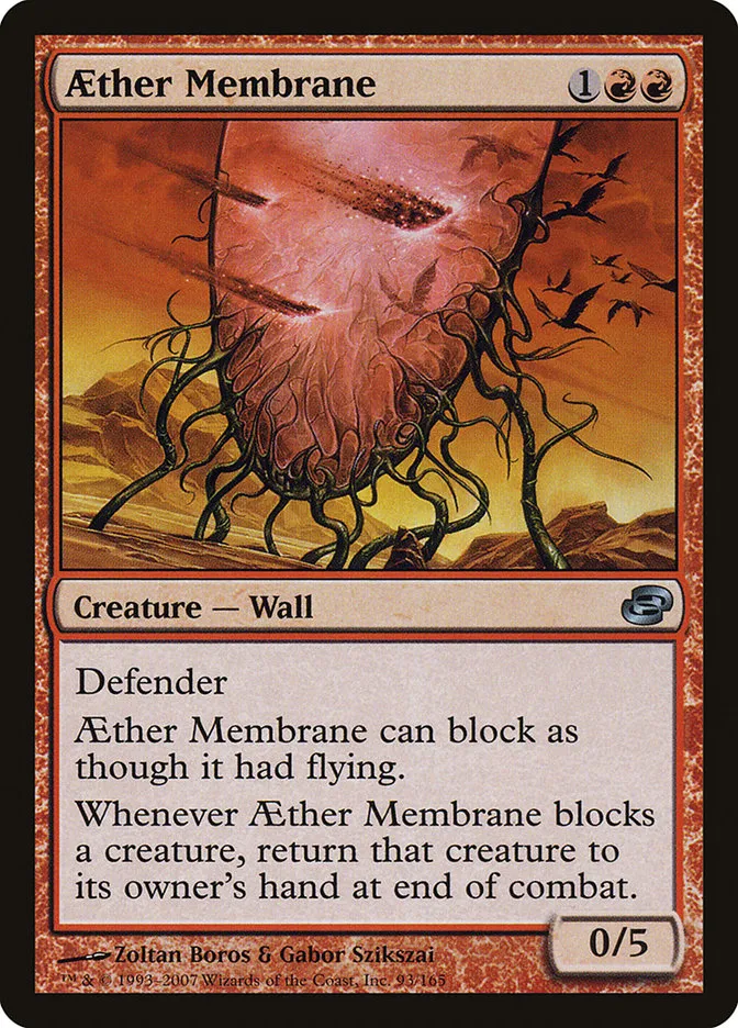 2007 Planar Chaos Aether Membrane uncommon #93 uncommon card image