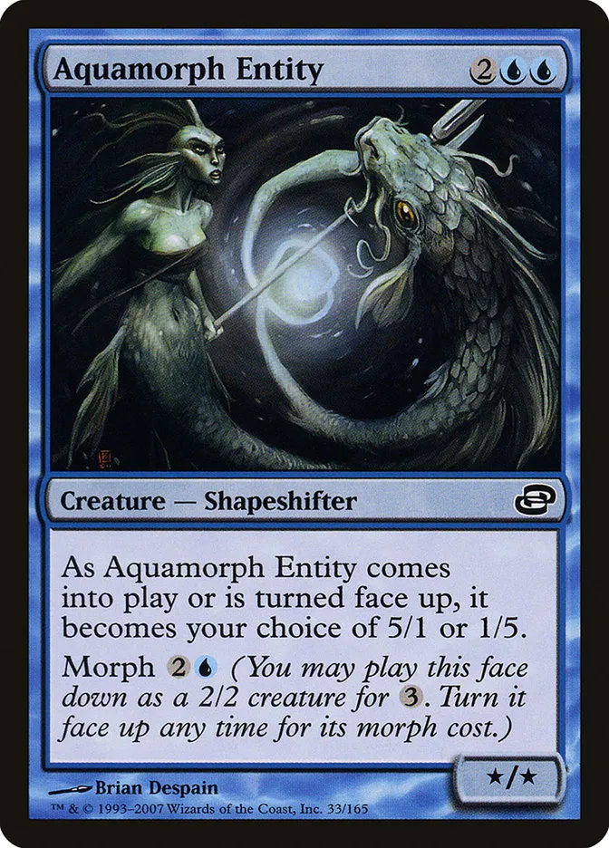 2007 Planar Chaos Aquamorph Entity common #33 common card image