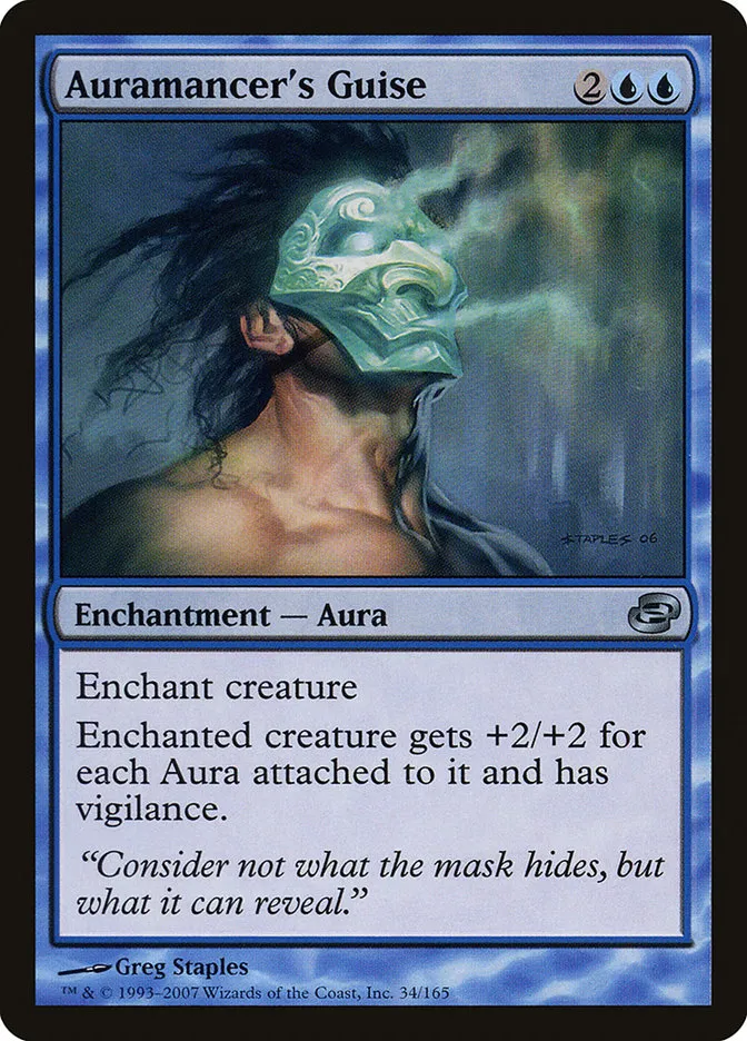 2007 Planar Chaos Auramancer's Guise uncommon #34 uncommon card image