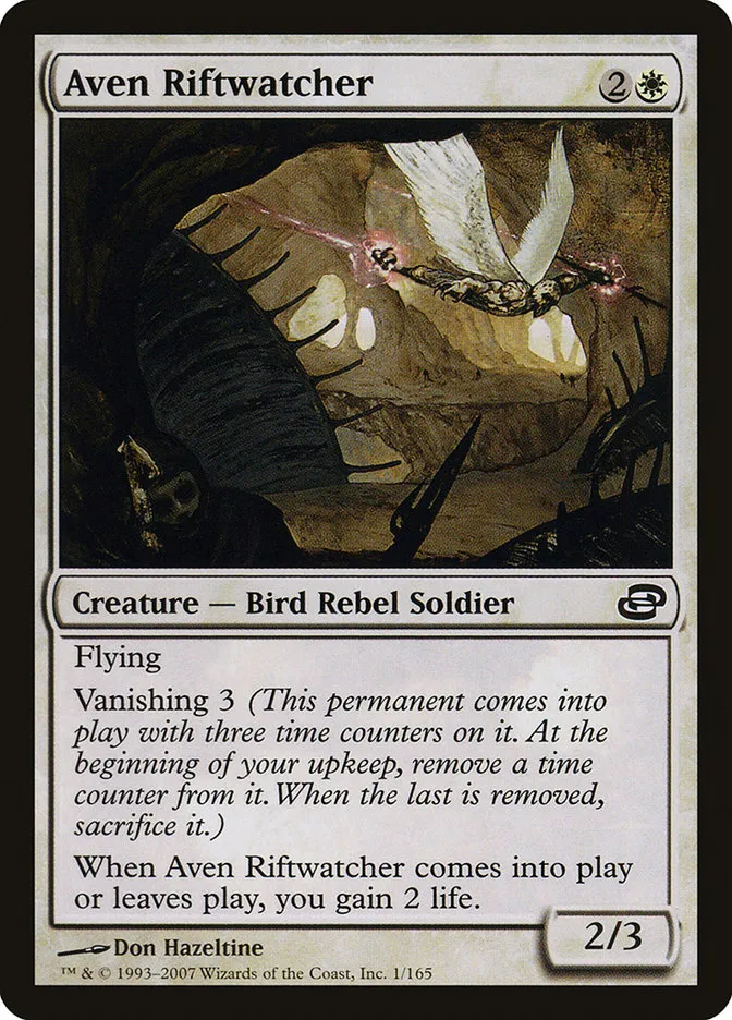 2007 Planar Chaos Aven Riftwatcher common #1 common card image