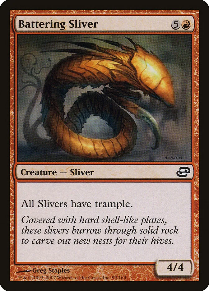 2007 Planar Chaos Battering Sliver common #95 common card image