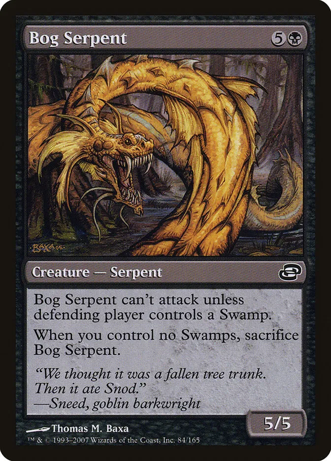 2007 Planar Chaos Bog Serpent common #84 common card image