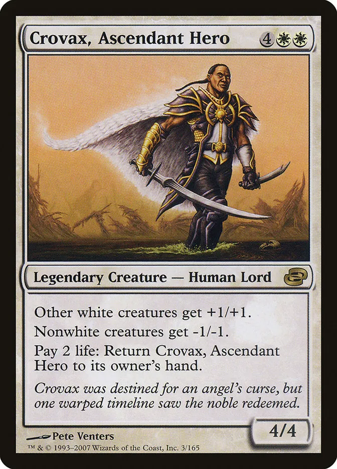 2007 Planar Chaos Crovax, Ascendant Hero rare #3 rare card image