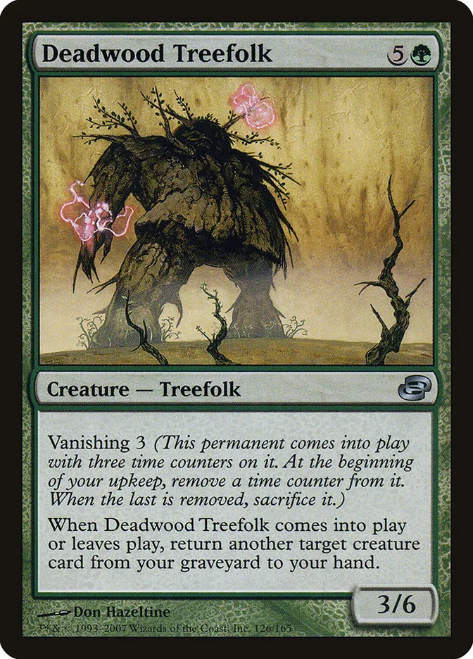 2007 Planar Chaos Deadwood Treefolk #126 uncommon card image