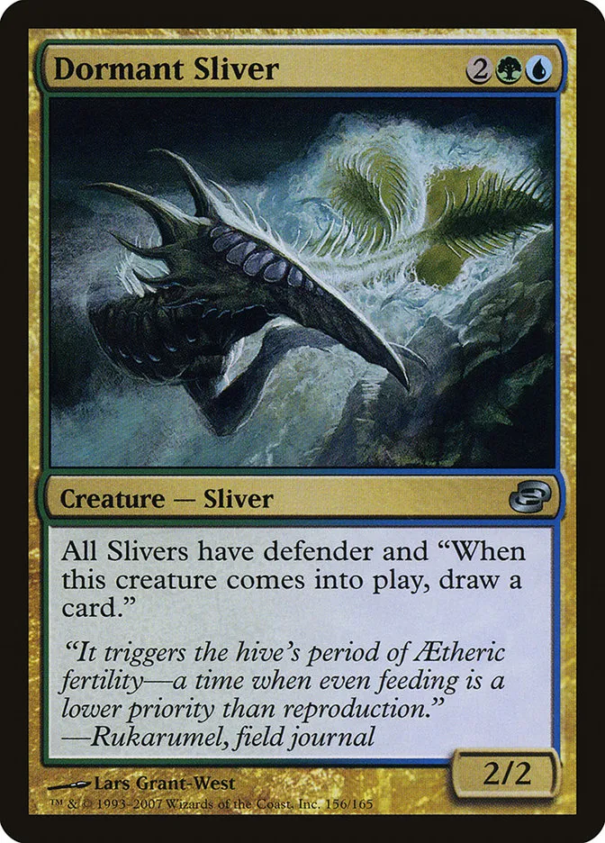 2007 Planar Chaos Dormant Sliver uncommon #156 uncommon card image