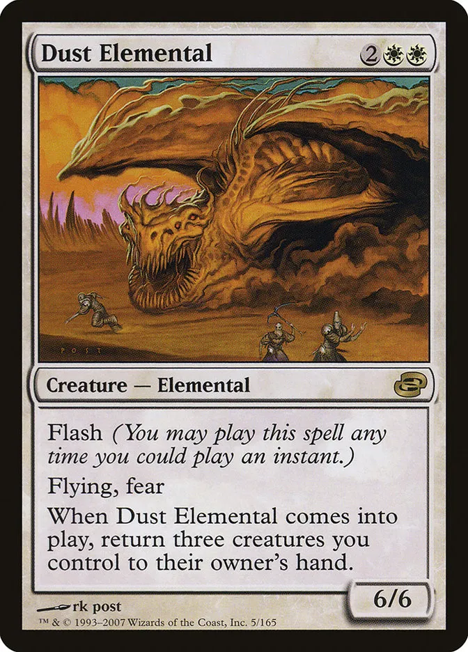 2007 Planar Chaos Dust Elemental rare #5 rare card image