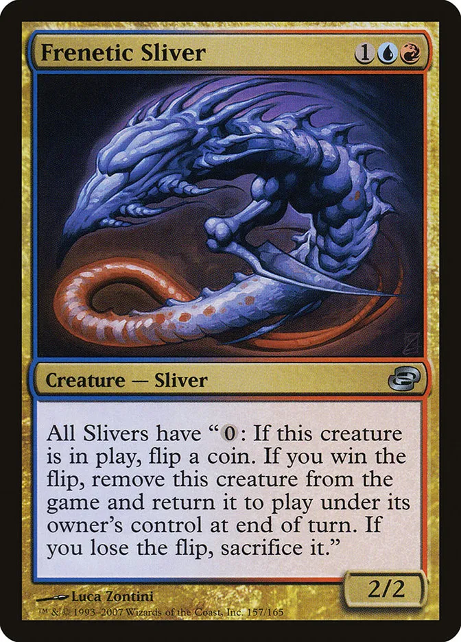 2007 Planar Chaos Frenetic Sliver uncommon #157 uncommon card image