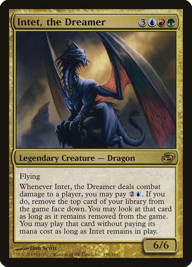 2007 Planar Chaos Intet, the Dreamer rare #158 rare card image
