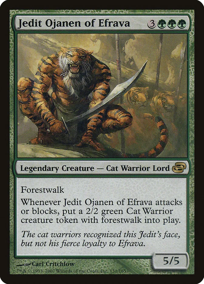 2007 Planar Chaos Jedit Ojanen of Efrava #131 rare card image